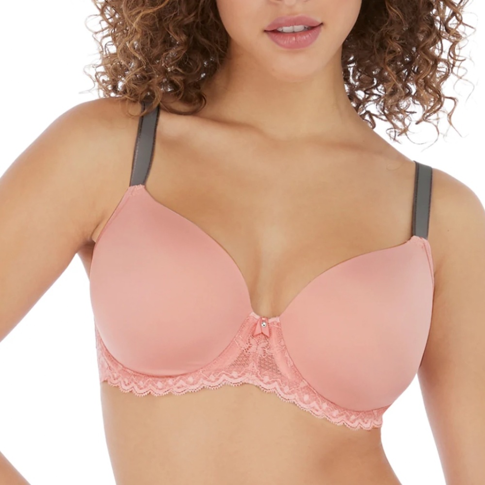 Freya Offbeat Underwire Padded Plunge in Rosehip UK 30HH / US 30L